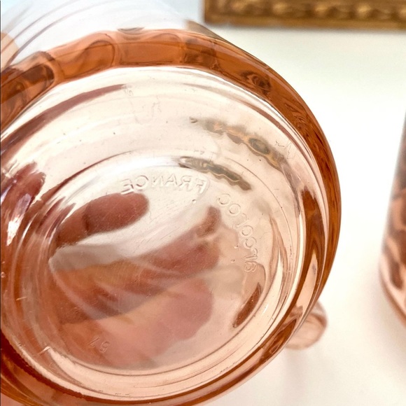 Arcoroc France 1960’s French glass Rosaline mugs💕 - Picture 2 of 3